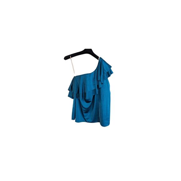 Cacique Swim Plus 4X 36 Lightly Lined No Wire One Shoulder Ruffle Tankini Top - Picture 12 of 16